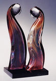 Murano glass abstract figures in Calcedonio glass