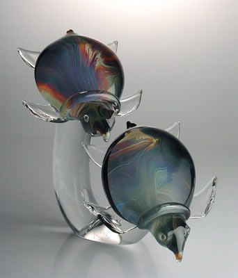 Murano glass turtles in Calcedonio