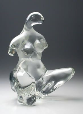 Murano glass abstract nude