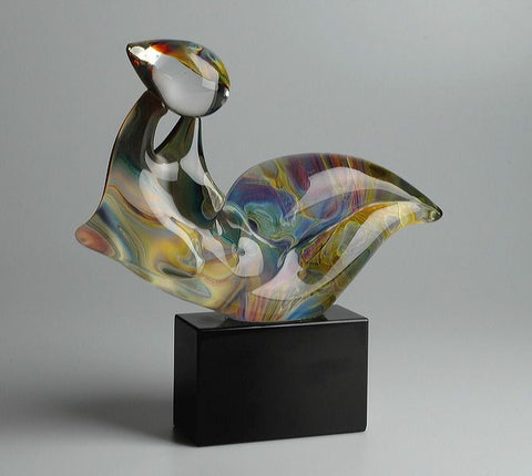 Murano Glass abstract in Calcedonio