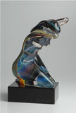 Murano glass abstract woman in Calcedonio