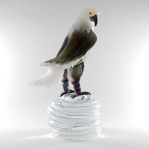 Murano glass eagle in Calcedonio