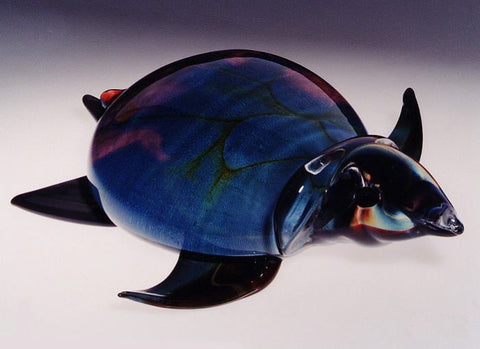 Murano glass turtle in Calcedonio