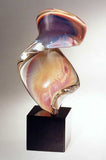 Abstract curl in Calcedonio glass