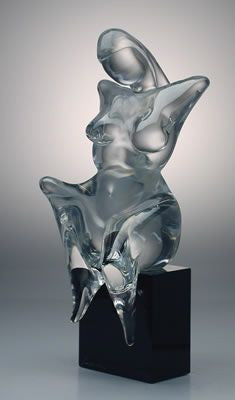 Murano glass abstract nude