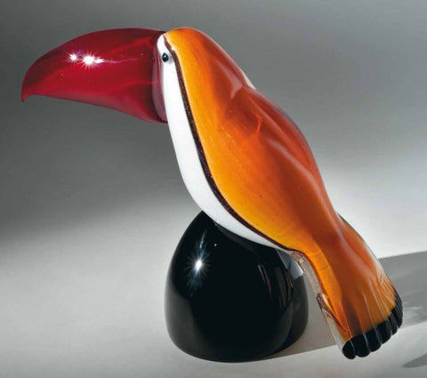 Colourful modern Murano glass toucan