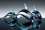 Murano glass dolphins