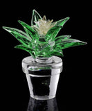 Limited edition cactus with crystal flower