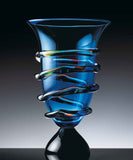 Blue vase with 'morises'