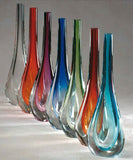 Modern stem vase in a range of colours