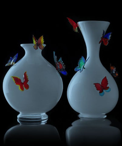 Limited edition butterfly vases