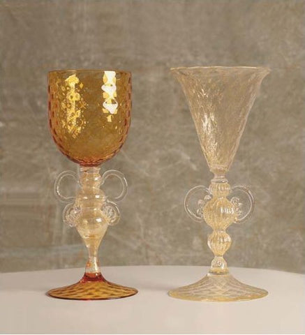 Gold and amber chalices