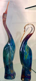 Set of three Murano glass herons