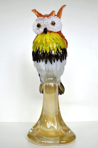 Collectable Murano glass owl sculpture
